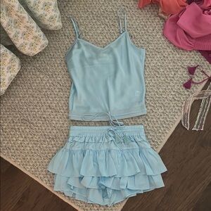 Shug Light Blue Camisole and Shorts Set